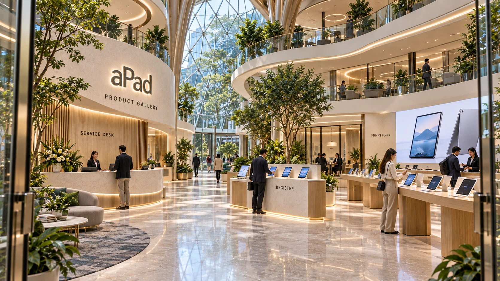 aPad exhibition hall